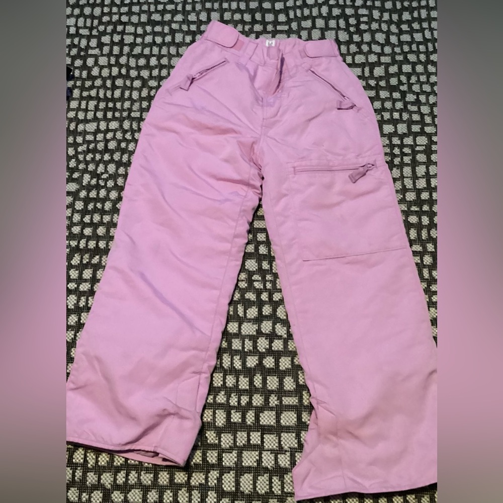 Gap pink snow pants with Velcro